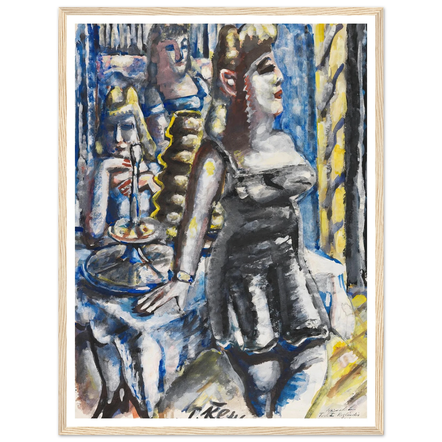 Die Kuchenbar (1946) Art Print | Paul Kleinschmidt - Framed Poster - 30x40 cm / 12x16″ - Black frame