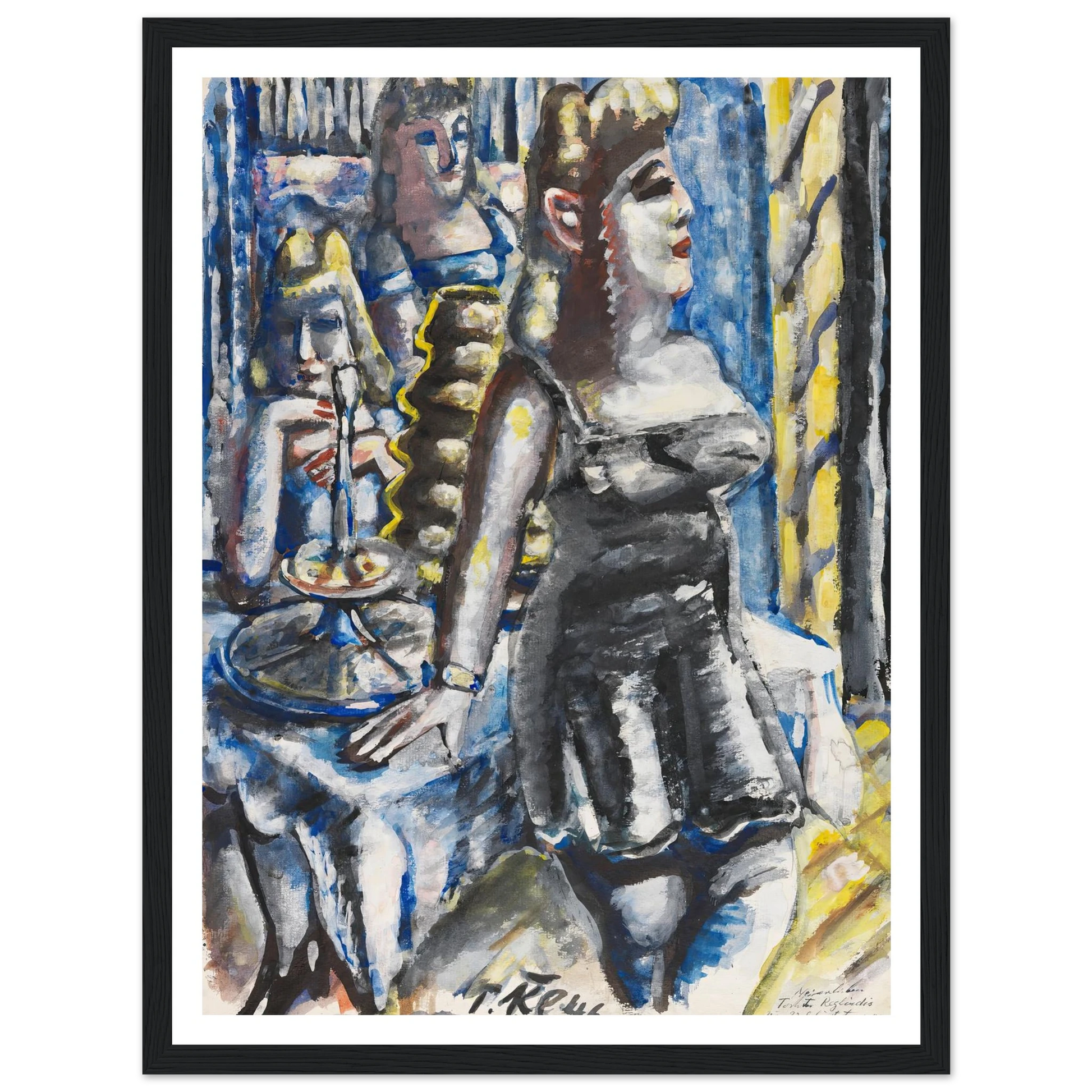 Die Kuchenbar (1946) Art Print | Paul Kleinschmidt - Framed Poster - 30x40 cm / 12x16″ - Black frame