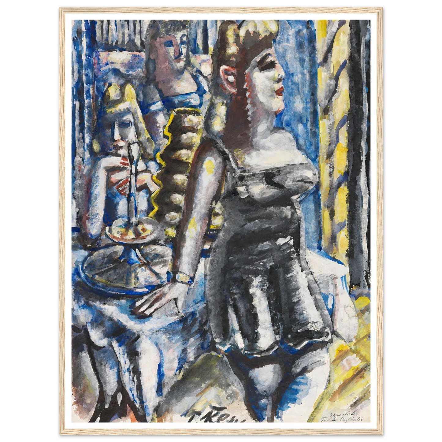 Die Kuchenbar (1946) Art Print | Paul Kleinschmidt - Framed Poster - 30x40 cm / 12x16″ - Black frame