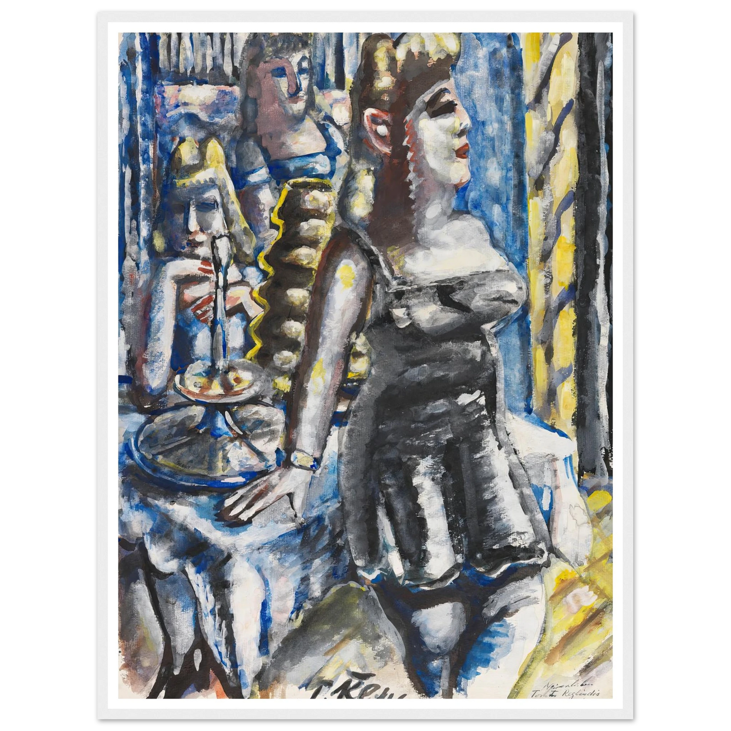 Die Kuchenbar (1946) Art Print | Paul Kleinschmidt - Framed Poster - 30x40 cm / 12x16″ - Black frame