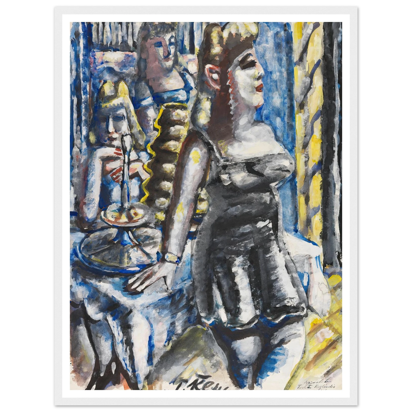 Die Kuchenbar (1946) Art Print | Paul Kleinschmidt - Framed Poster - 30x40 cm / 12x16″ - Black frame