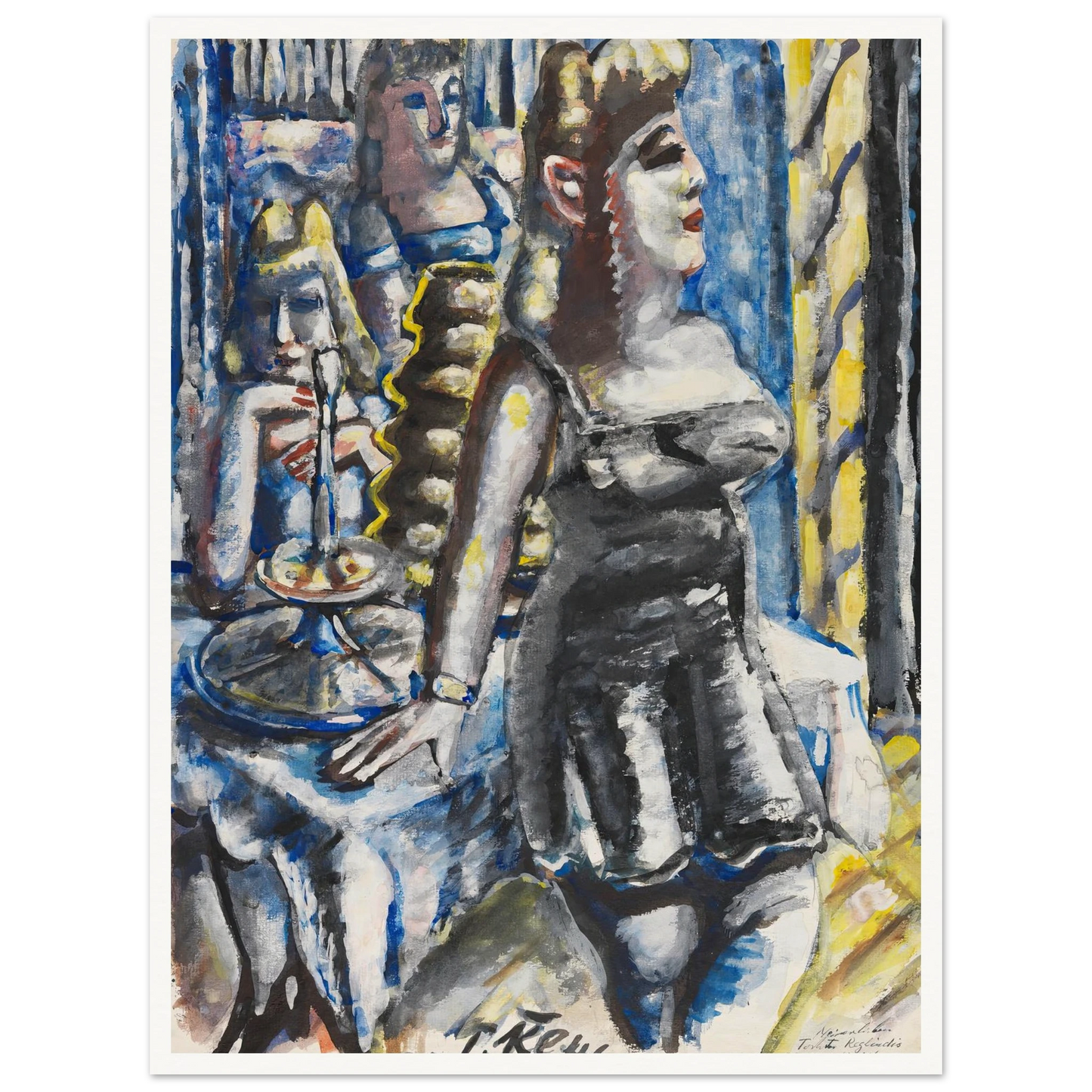 Die Kuchenbar (1946) Art Print | Paul Kleinschmidt - Framed Poster - 30x40 cm / 12x16″ - Black frame