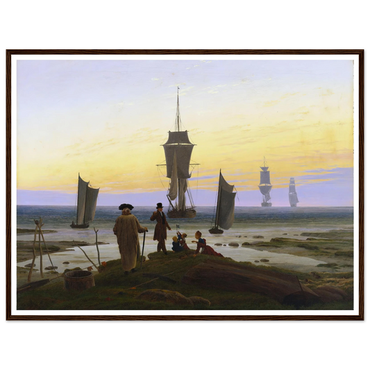 Die Lebensstufen Art Print | Caspar David Friedrich - Framed Poster - 30x40 cm / 12x16″ - Black frame