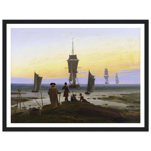 Die Lebensstufen Art Print | Caspar David Friedrich - Framed Poster - 30x40 cm / 12x16″ - Black frame