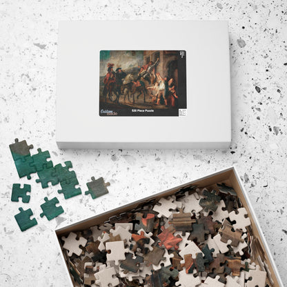 Don Quixote strapped to a window Puzzle | Charles-Antoine Coypel - - 252 pcs (Horizontal) - 