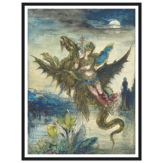 Dream Of The Orient Art Print | Gustave Moreau - Framed Poster - 30x40 cm / 12x16″ - Black frame