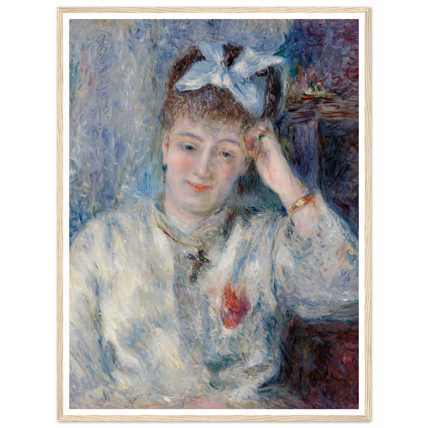 Portrait of Mademoiselle Marie Murer (Portrait de Mademoiselle Marie Murer) (1877) Art Print | Pierre Auguste Renoir-Quipham Collections