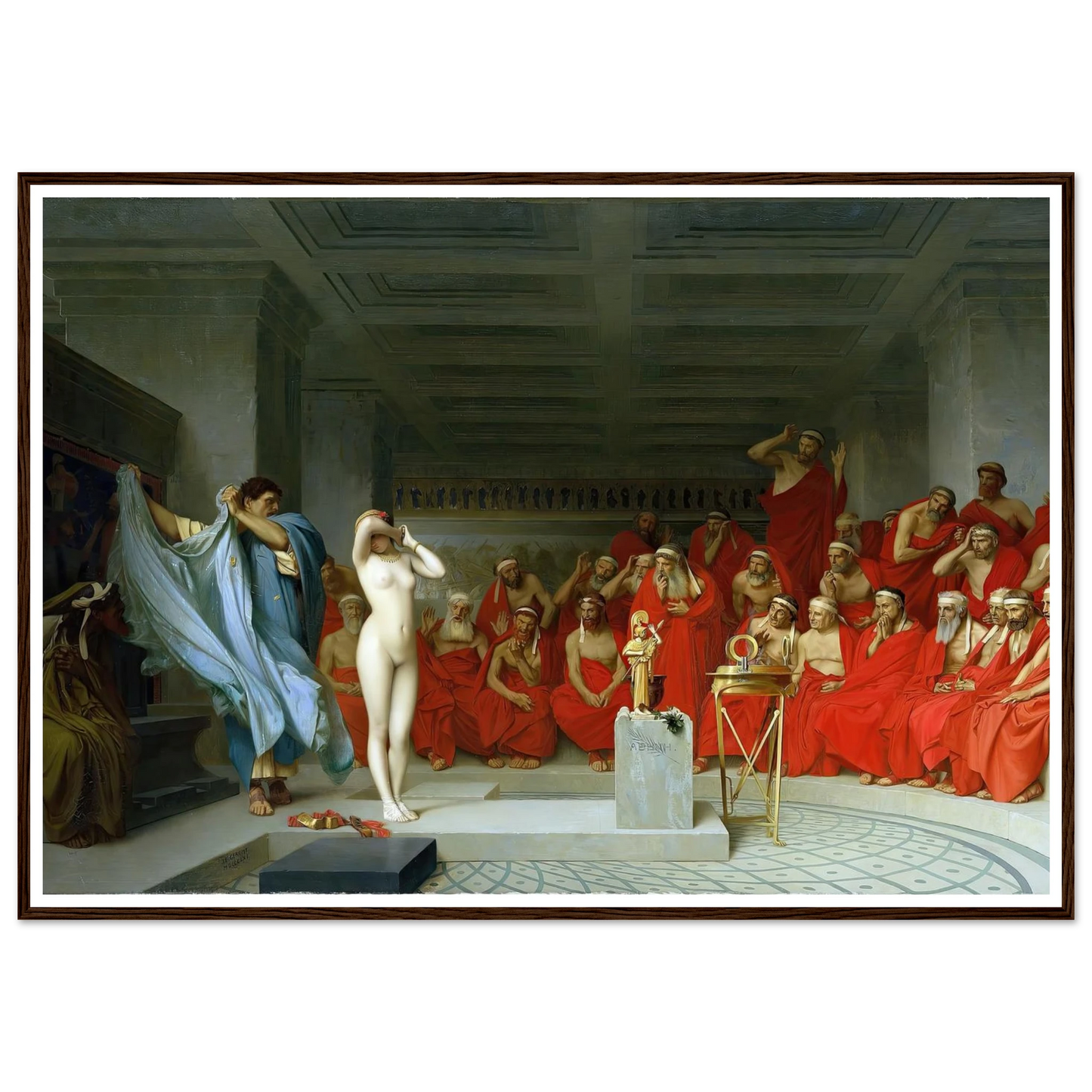 Phryne revealed before the Areopagus (1861) Art Print | Jean Leon Gerome-Quipham Collections