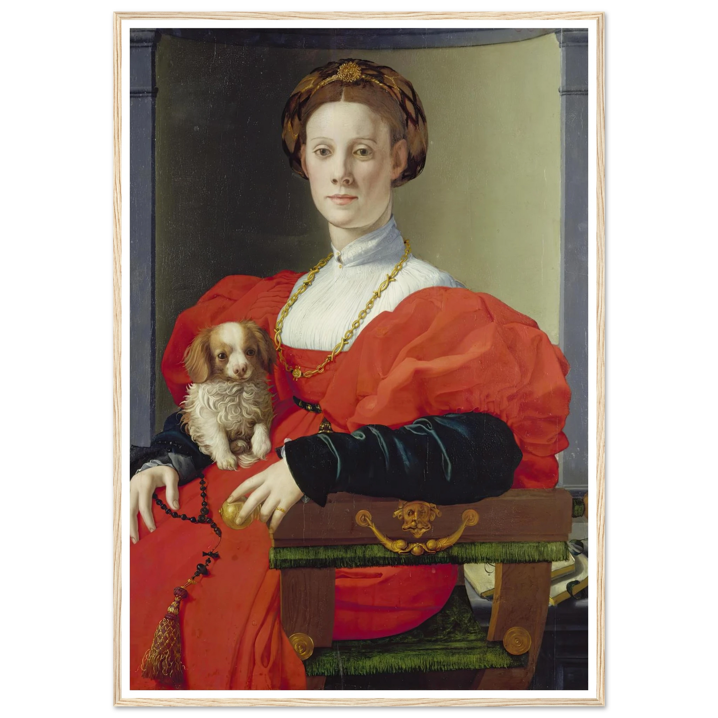 Portrait of a Lady in Red (Francesca Salviati) (ca. 1533) Art Print | Agnolo Bronzino-Quipham Collections