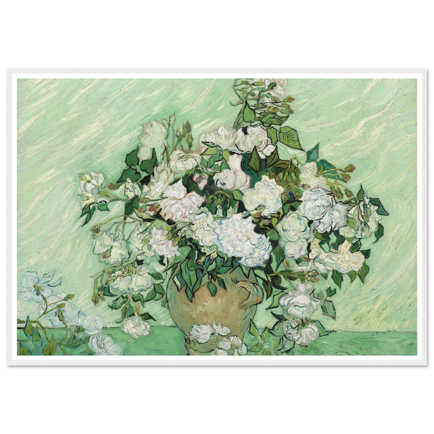 Roses (1890) Art Print | Vincent van Gogh-Quipham Collections