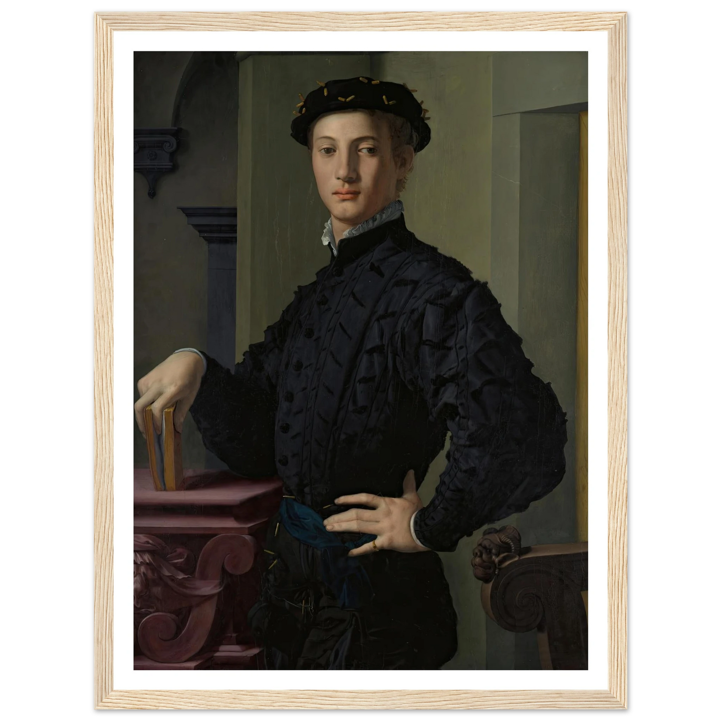 Portrait of a Young Man (1530s) Art Print | Agnolo Bronzino-Quipham Collections