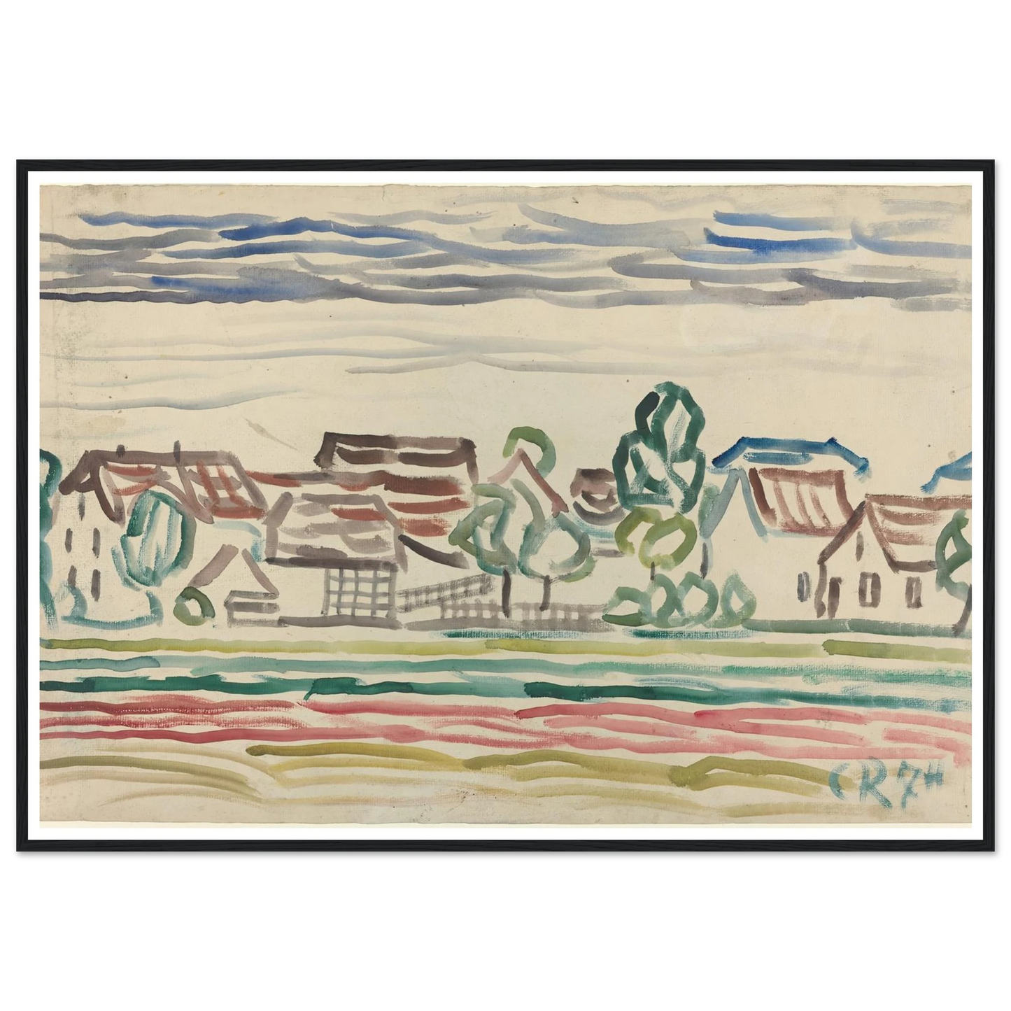 Landscape (1870s) Art Print | Christian Rohlfs-Quipham Collections