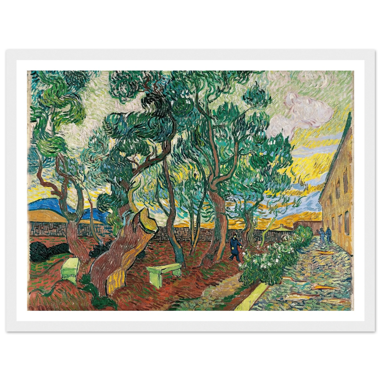 The Garden of Saint-Paul Hospital (1889) Art Print | Vincent van Gogh-Quipham Collections