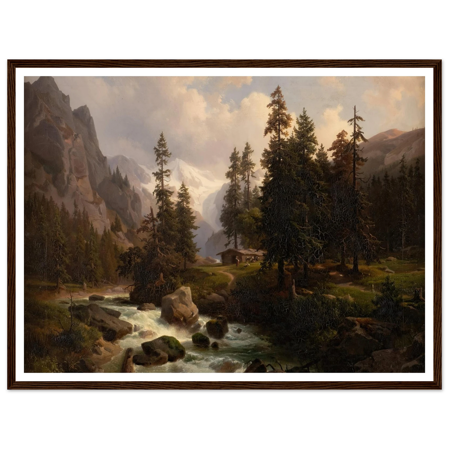 Dale in the High Alps at Gastein (1850) Art Print | August Behrendsen-Quipham Collections