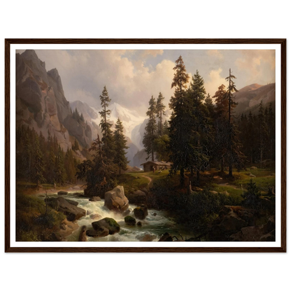 Dale in the High Alps at Gastein (1850) Art Print | August Behrendsen-Quipham Collections