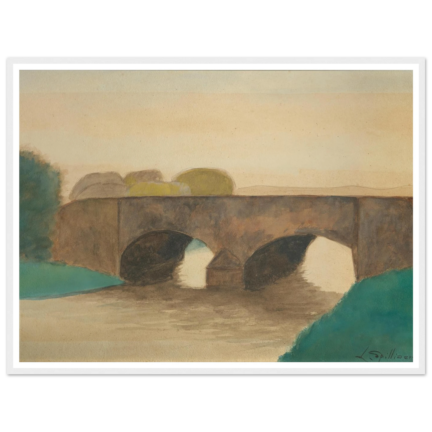 Brug (1930) Art Print | Leon Spilliaert-Quipham Collections