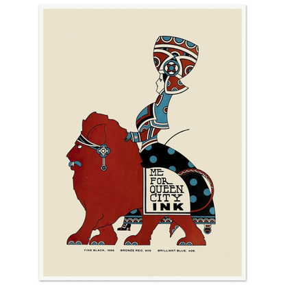 Queen City Ink, Ad. 09 (1890-1913) Art Print | Augustus Jansson-Quipham Collections