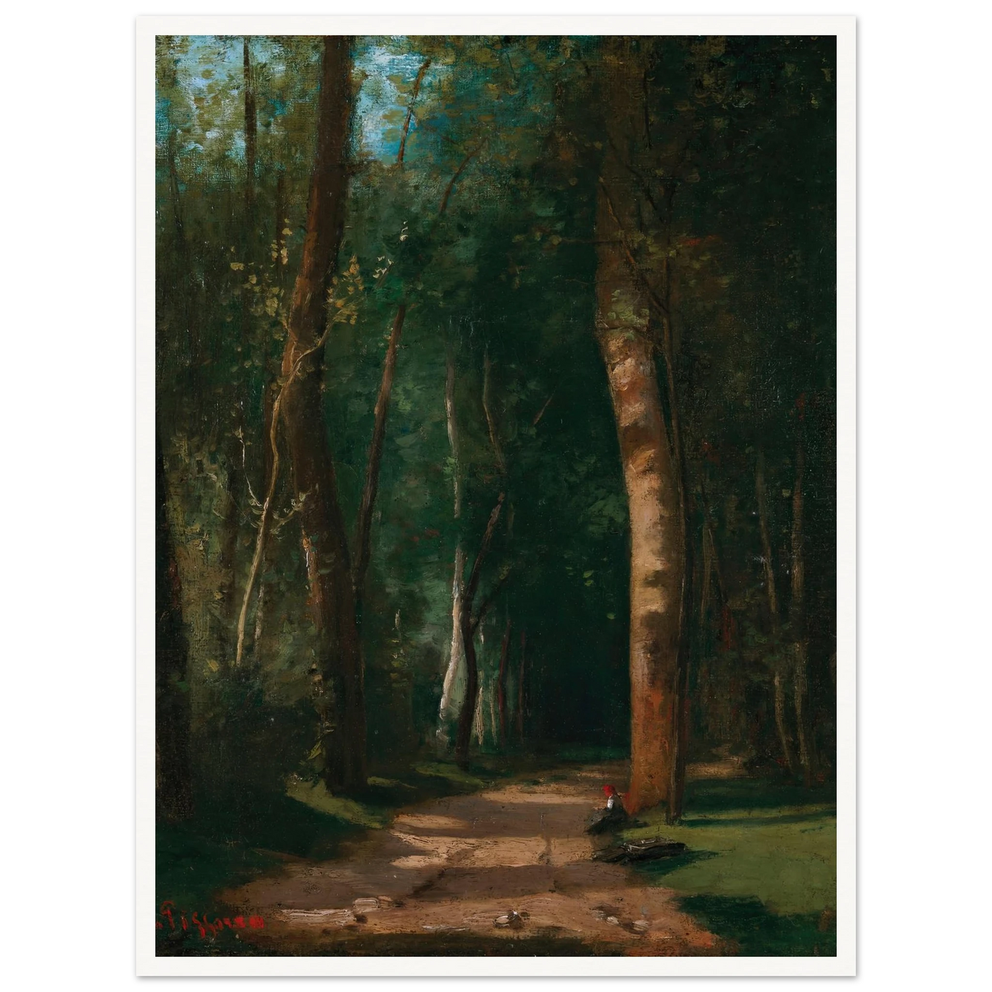 Allée Dans Une Fôret Art Print | Camille Pissarro-Quipham Collections