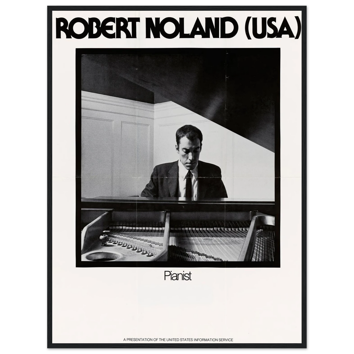Robert Noland (USA) Pianist Art Print | US Information Agency-Quipham Collections