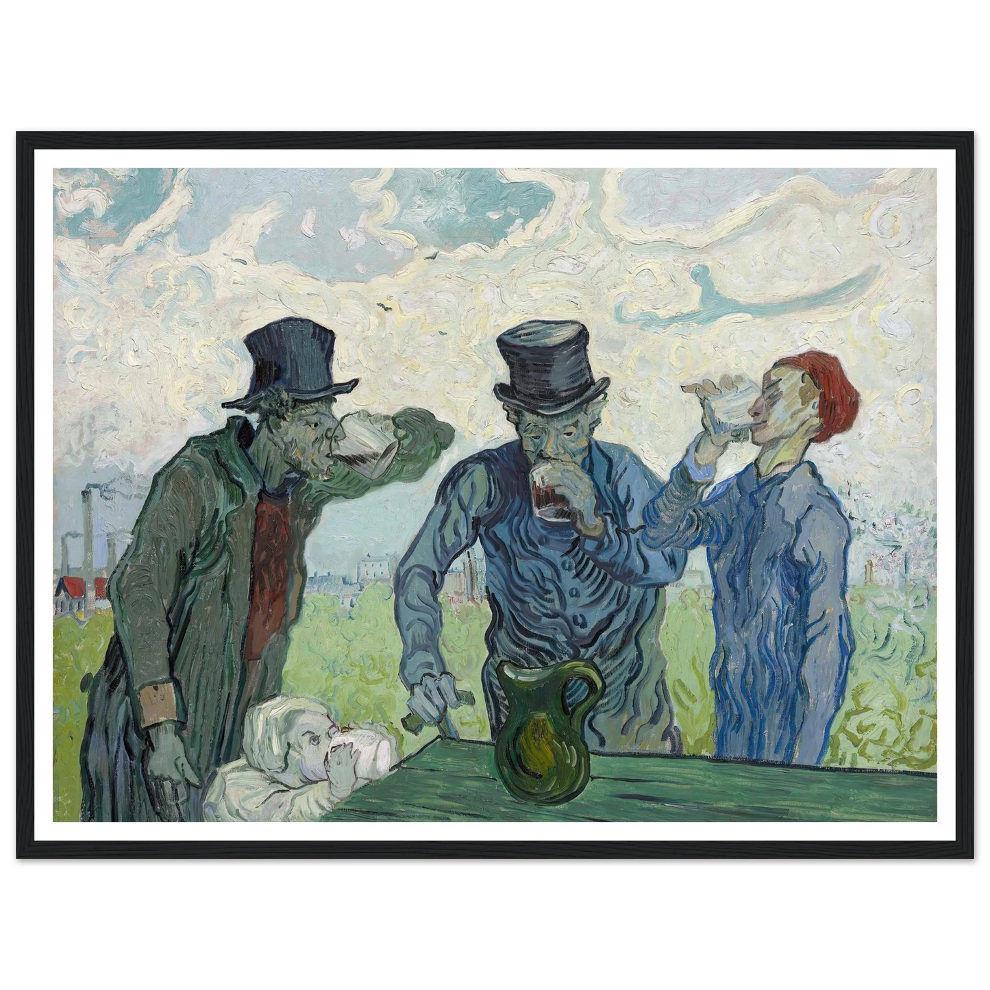 The Drinkers (1890) Art Print | Vincent van Gogh-Quipham Collections