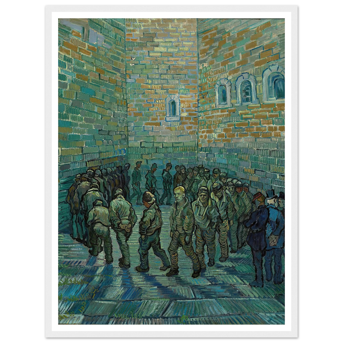 The Prison Courtyard (1890) Art Print | Vincent van Gogh-Quipham Collections