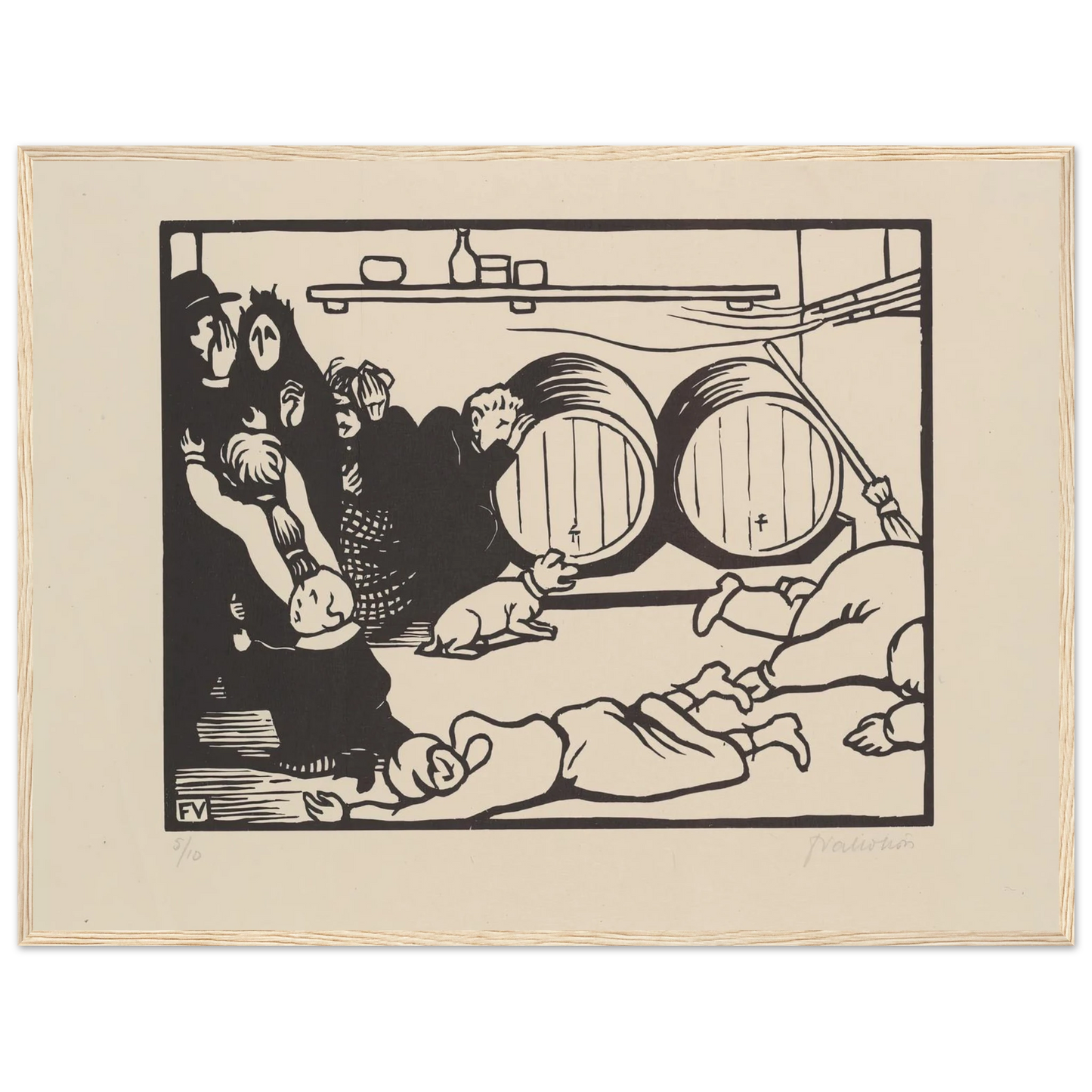 The Civilians (Les Civils) (1916) Art Print | Felix Vallotton-Quipham Collections