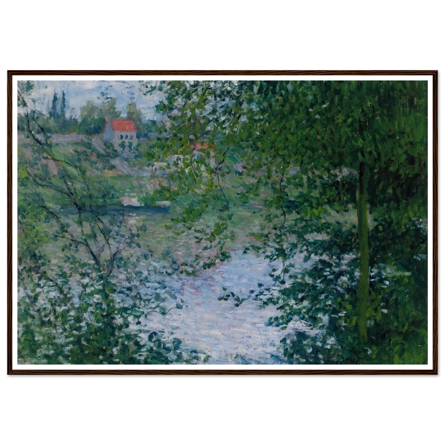À Travers Les Arbres, Île De La Grande Jatte (1878) Art Print | Claude Monet-Quipham Collections