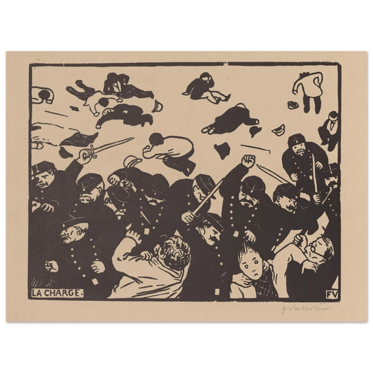 La charge (1893) Art Print | Felix Vallotton-Quipham Collections