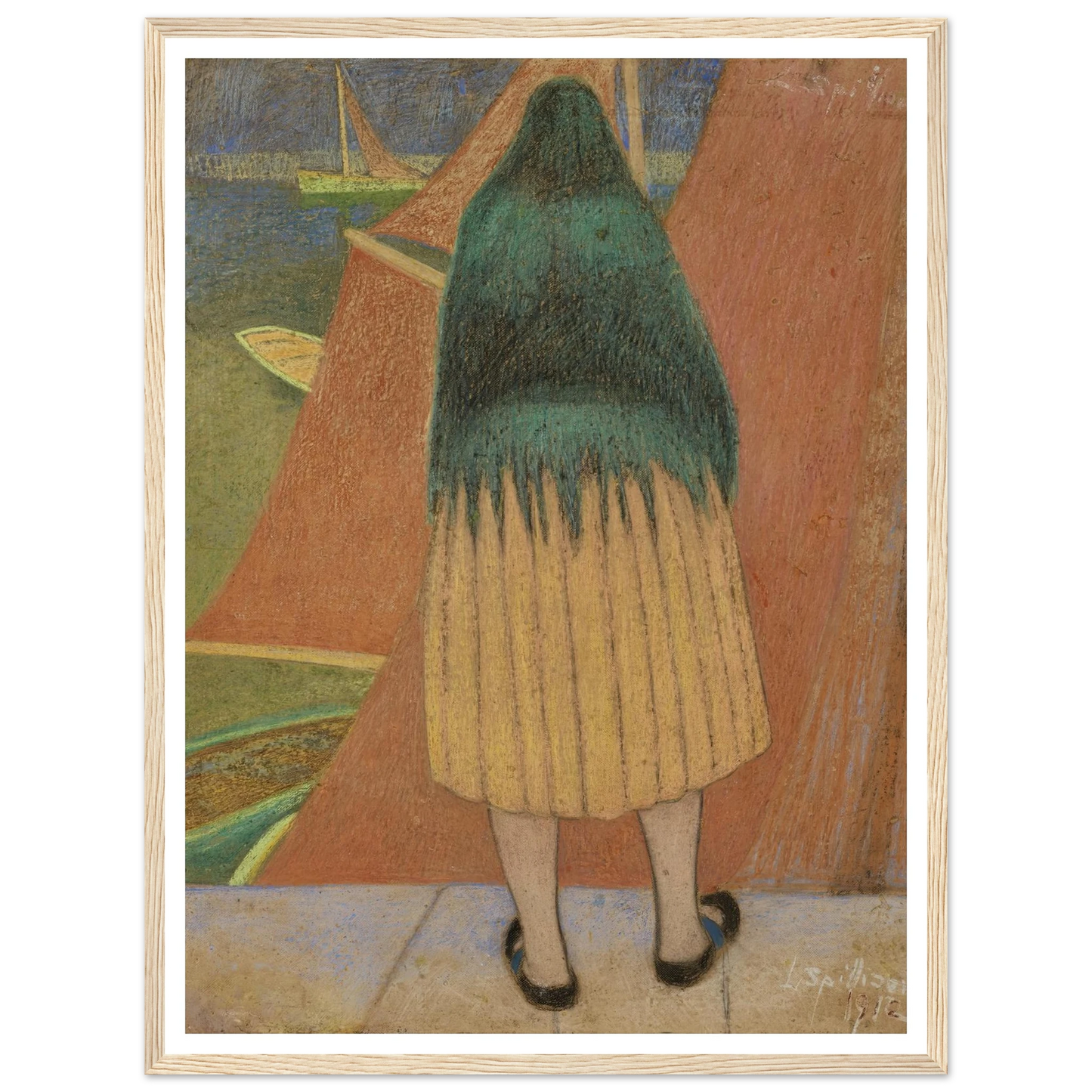 Vissersvrouw (1912) Art Print | Leon Spilliaert-Quipham Collections