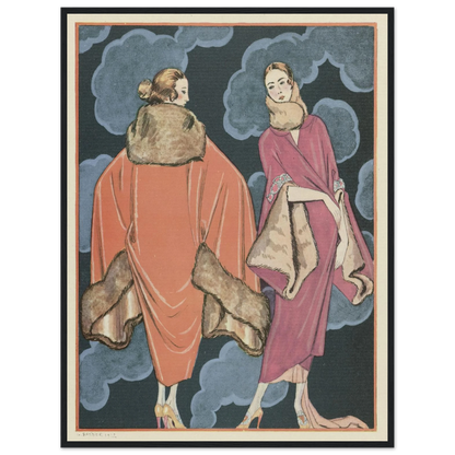 Deux heures du matin; Manteaux, de Worth (1923) Art Print | George Barbier-Quipham Collections