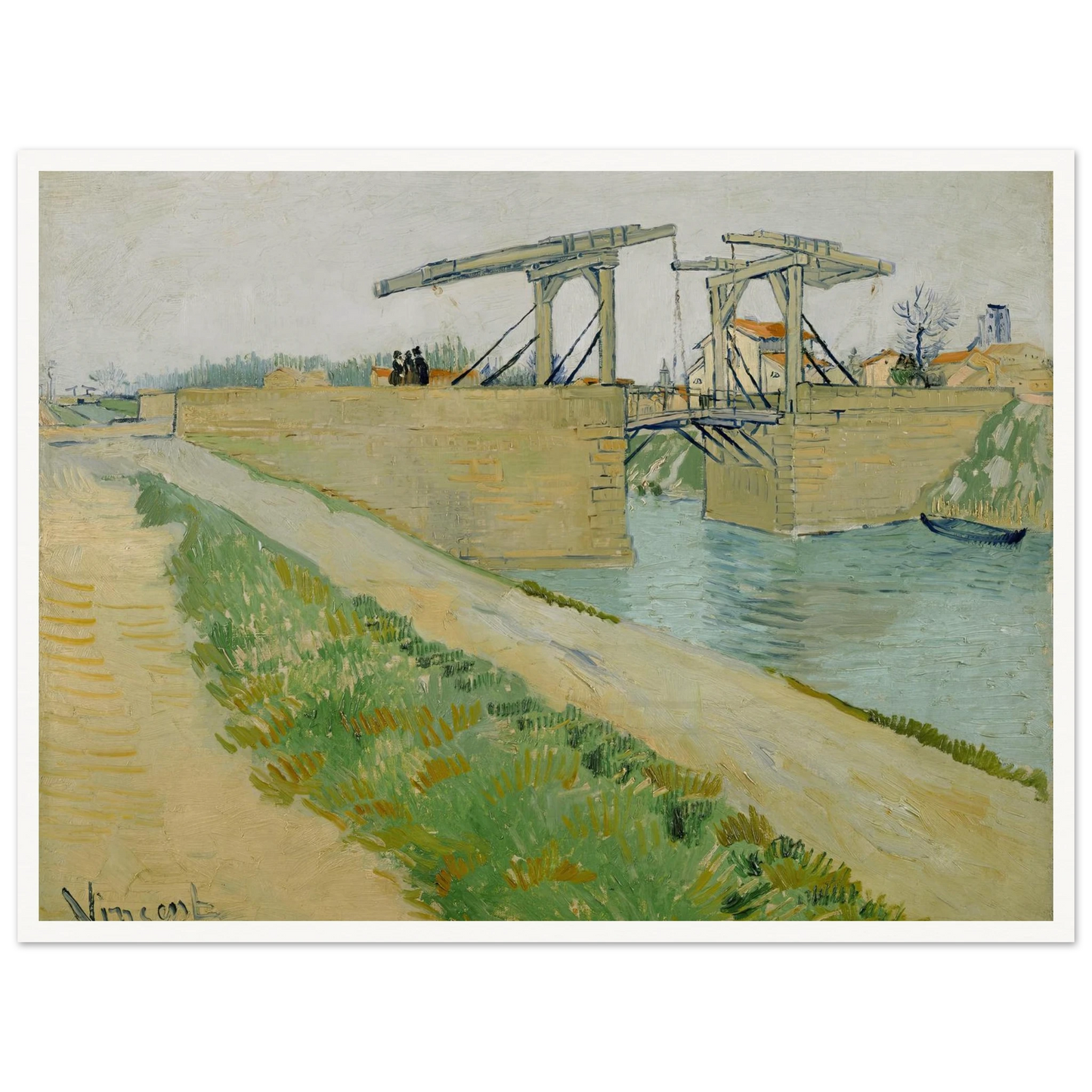 The Langlois bridge (1888) Art Print | Vincent van Gogh-Quipham Collections