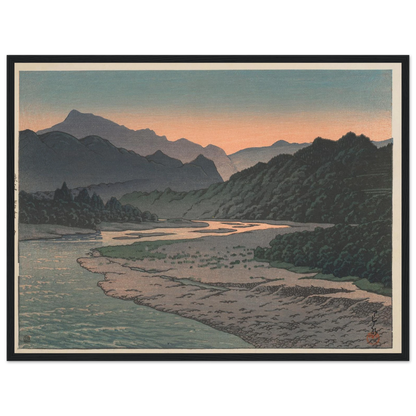 Chichibu Minano no yu (Evening at Minano, Chichibu) (1946) Art Print | Kawase Hasui-Quipham Collections
