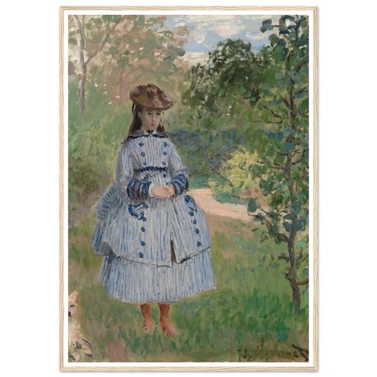 Girl with Dog (1873) Art Print | Claude Monet-Quipham Collections