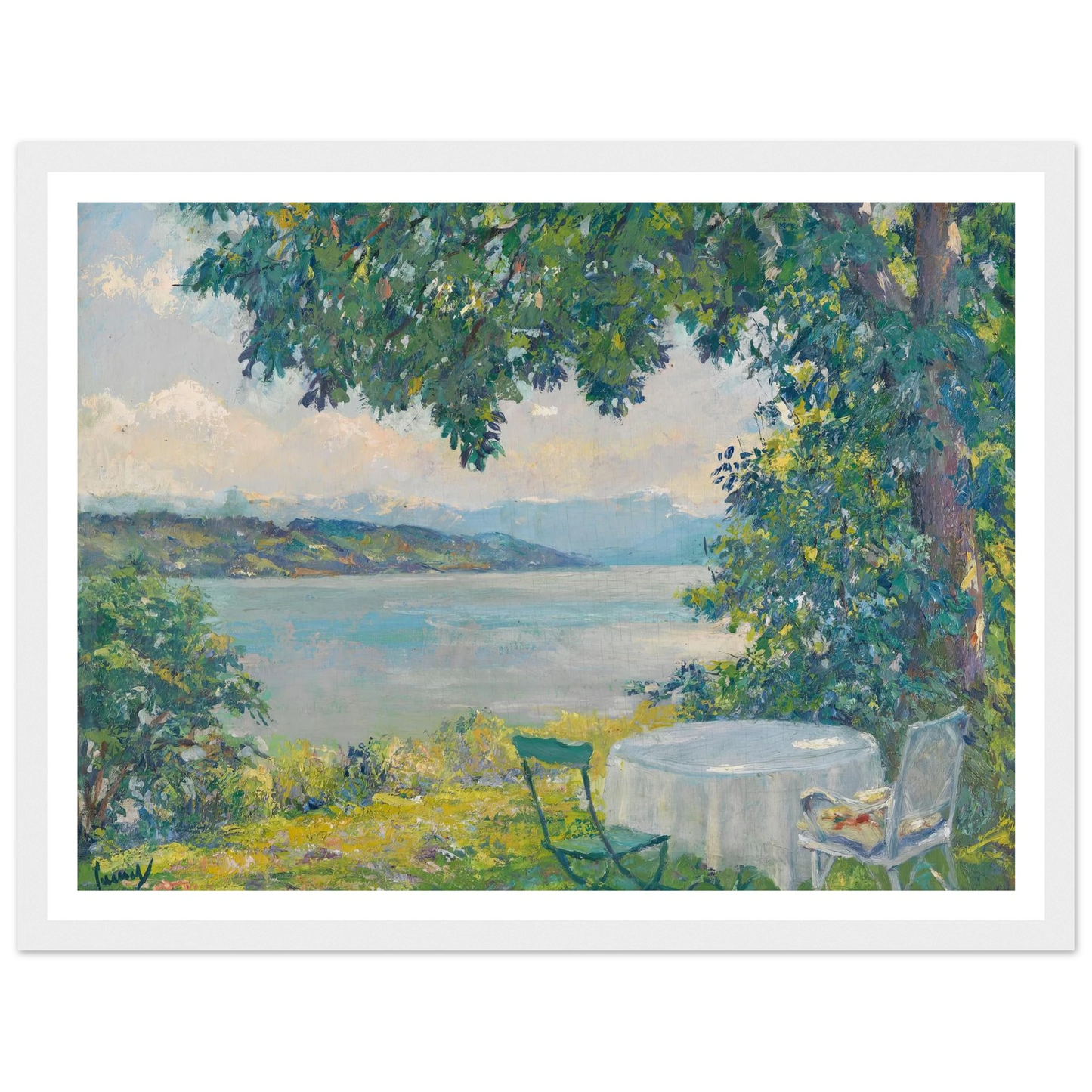 View of Lake Starnberg (1920-30) Art Print | Edward Cucue-Quipham Collections