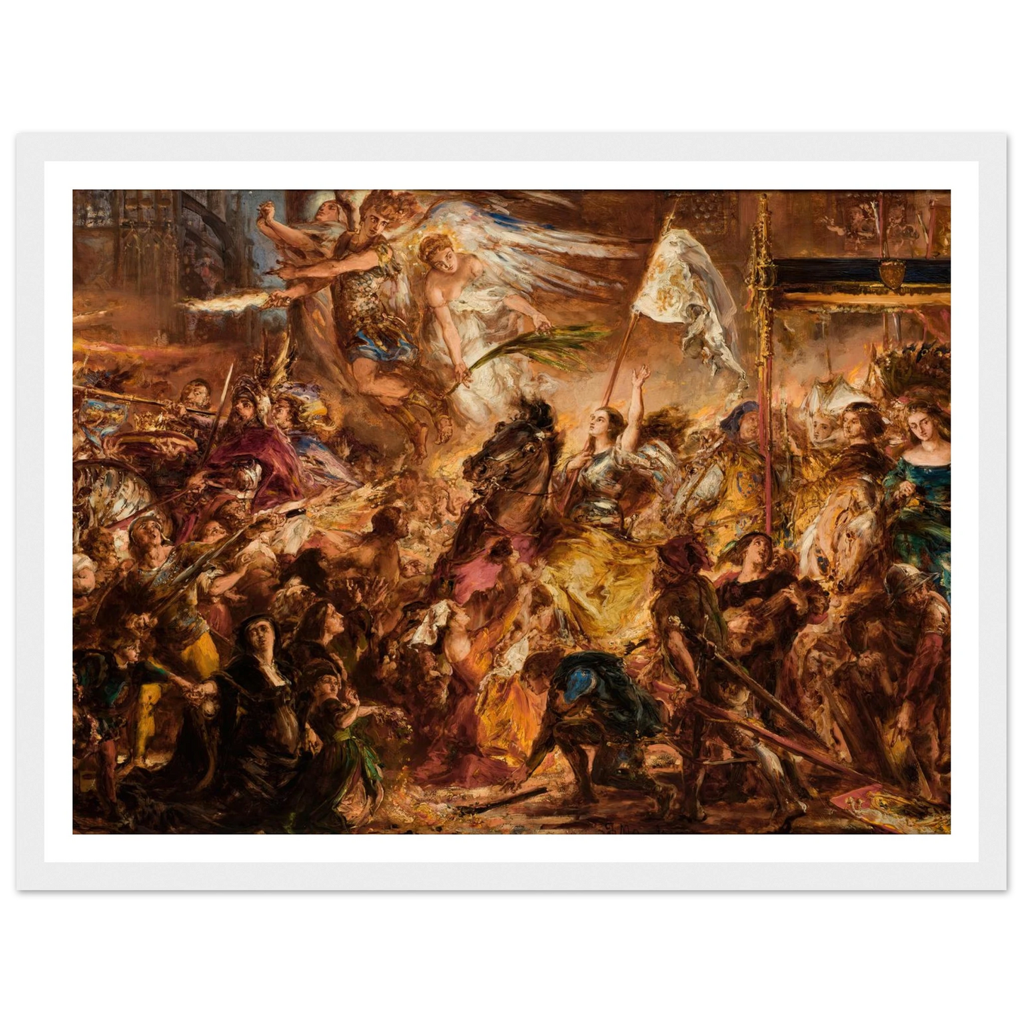 The Maid of Orleans (1883) Art Print | Jan Matejko-Quipham Collections