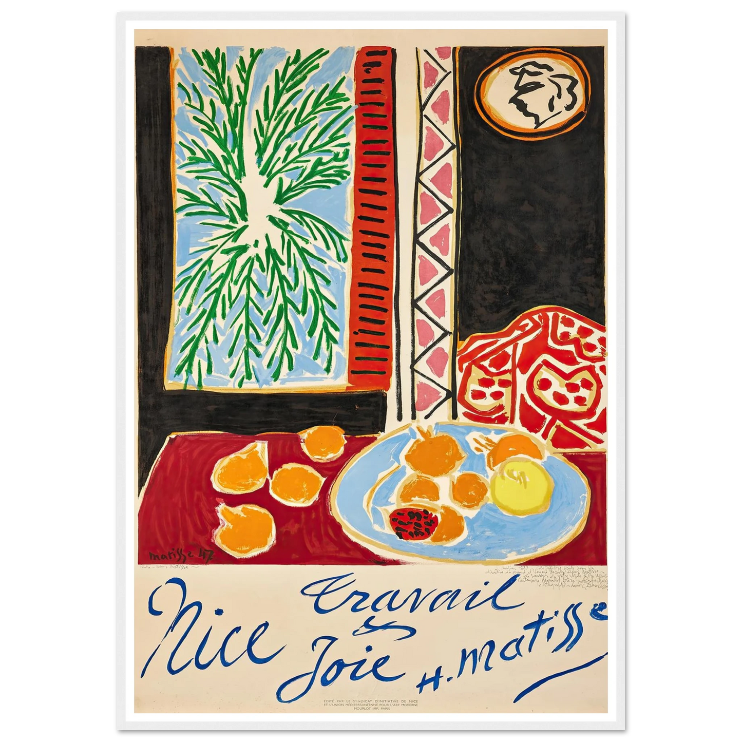 Nice Travail et Joie (1947) Art Print | Henri Matisse-Quipham Collections