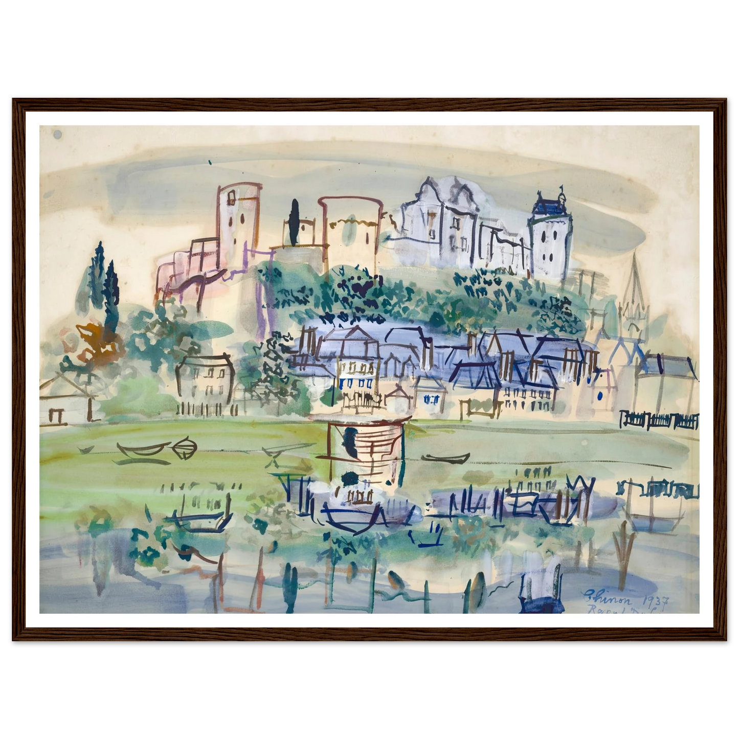 Chinon (1937) Art Print | Raoul Dufy-Quipham Collections