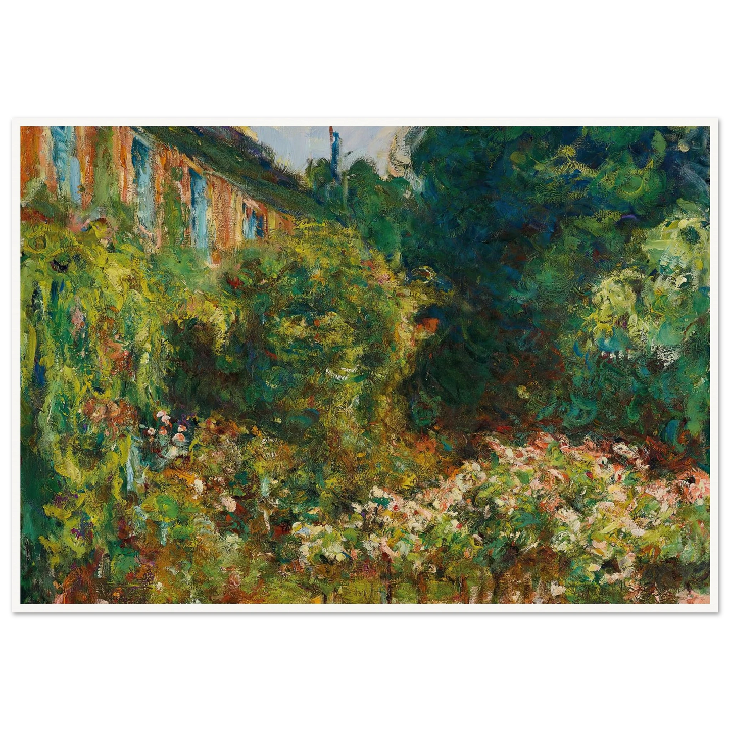 La maison de l’artiste à Giverny (1912) Art Print | Claude Monet-Quipham Collections