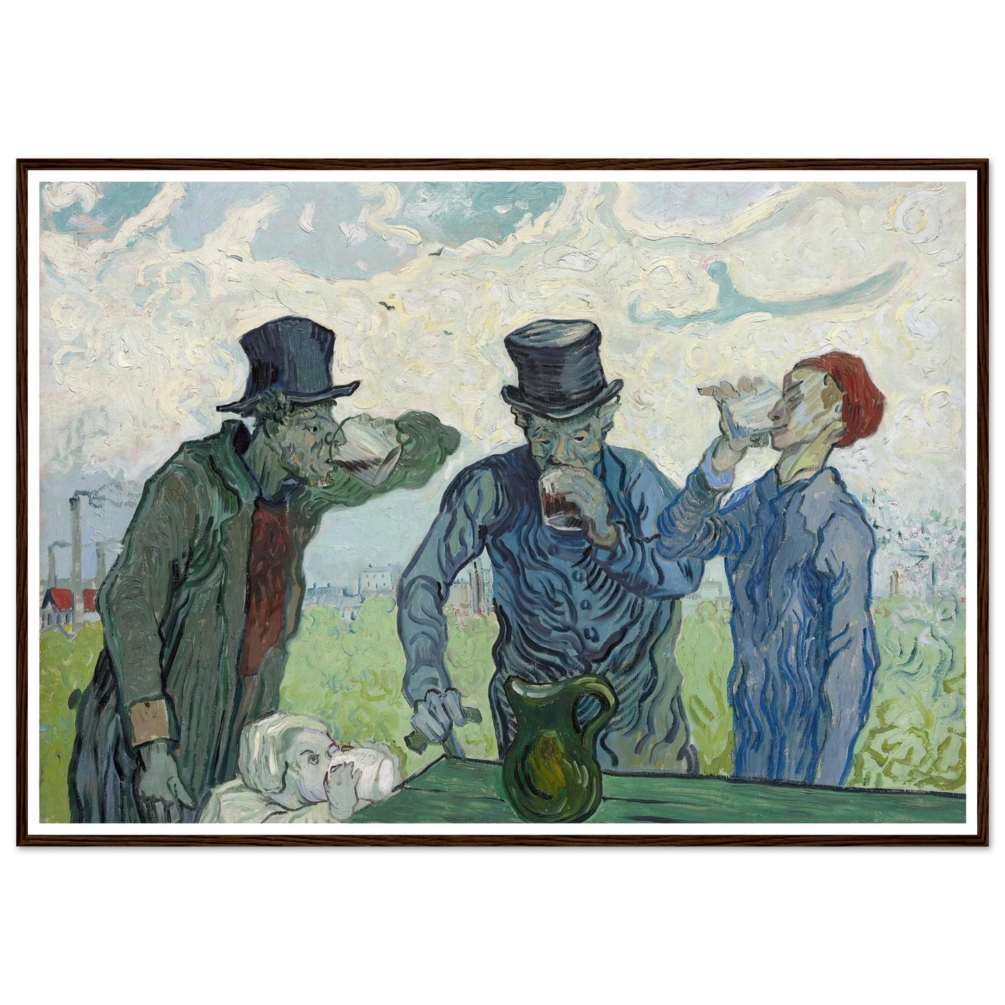 The Drinkers (1890) Art Print | Vincent van Gogh-Quipham Collections