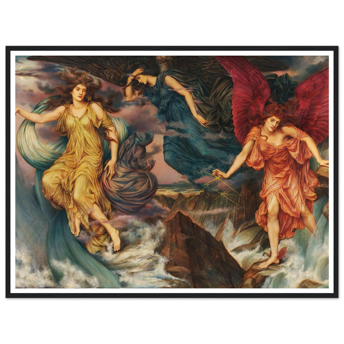 The Storm Spirits (circa 1900) Art Print | Evelyn de Morgan-Quipham Collections