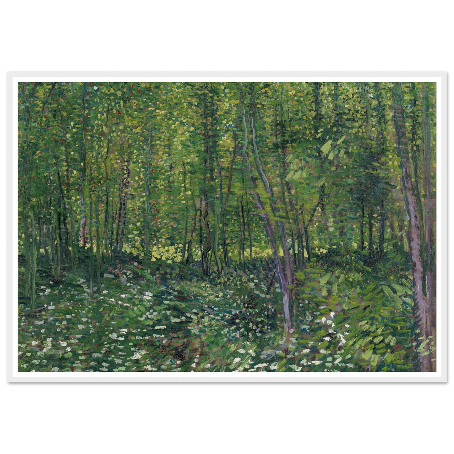 Trees and undergrowth (1887) Art Print | Vincent van Gogh-Quipham Collections