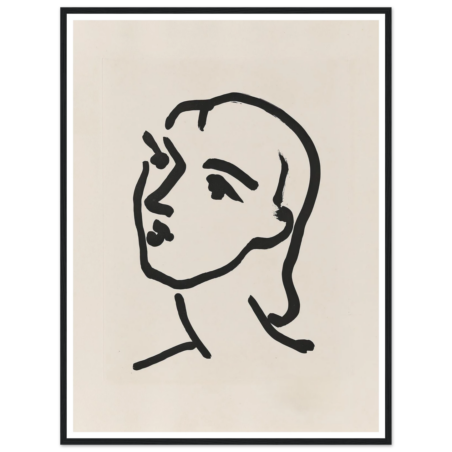 Nadia aux cheveux lisses (1948) Art Print | Henri Matisse-Quipham Collections
