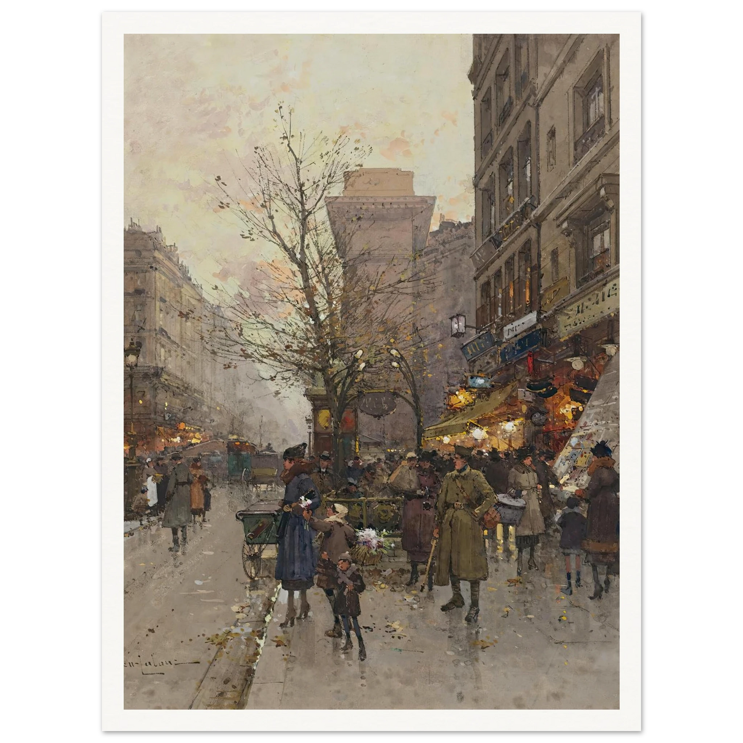 La Porte Saint Denis, Paris Art Print | Eugene Galien Laloue-Quipham Collections