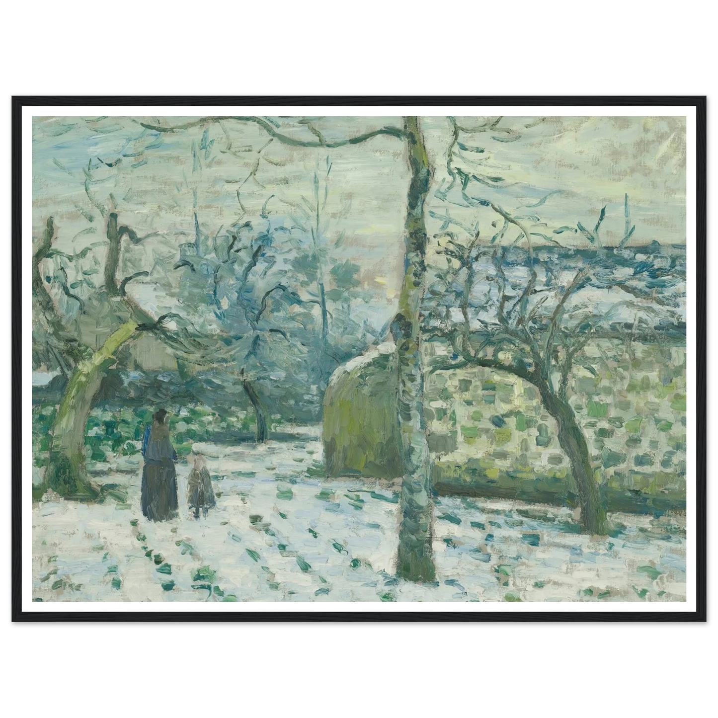 Effet De Neige À Montfoucault (circa 1874) Art Print | Camille Pissarro-Quipham Collections