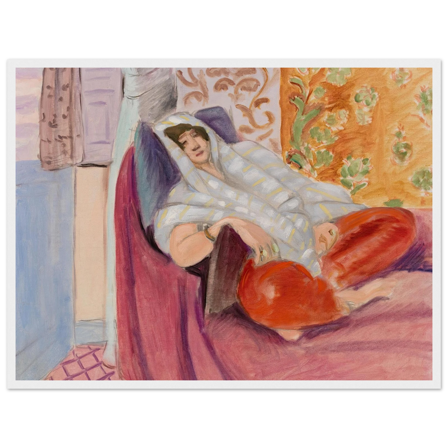 Woman Reclining (1921) Art Print | Henri Matisse-Quipham Collections