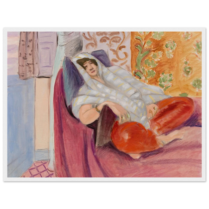Woman Reclining (1921) Art Print | Henri Matisse-Quipham Collections