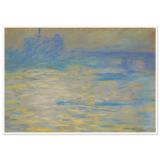 La Tamise (1901) Art Print | Claude Monet-Quipham Collections