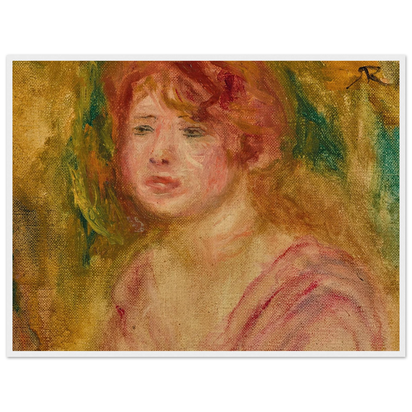 Andrée en buste (1915) Art Print | Pierre Auguste Renoir-Quipham Collections