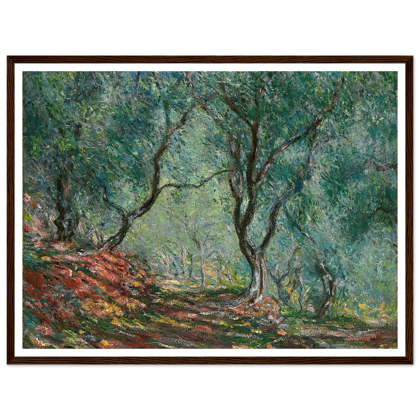 Bois d’oliviers au jardin Moreno (1884) Art Print | Claude Monet-Quipham Collections