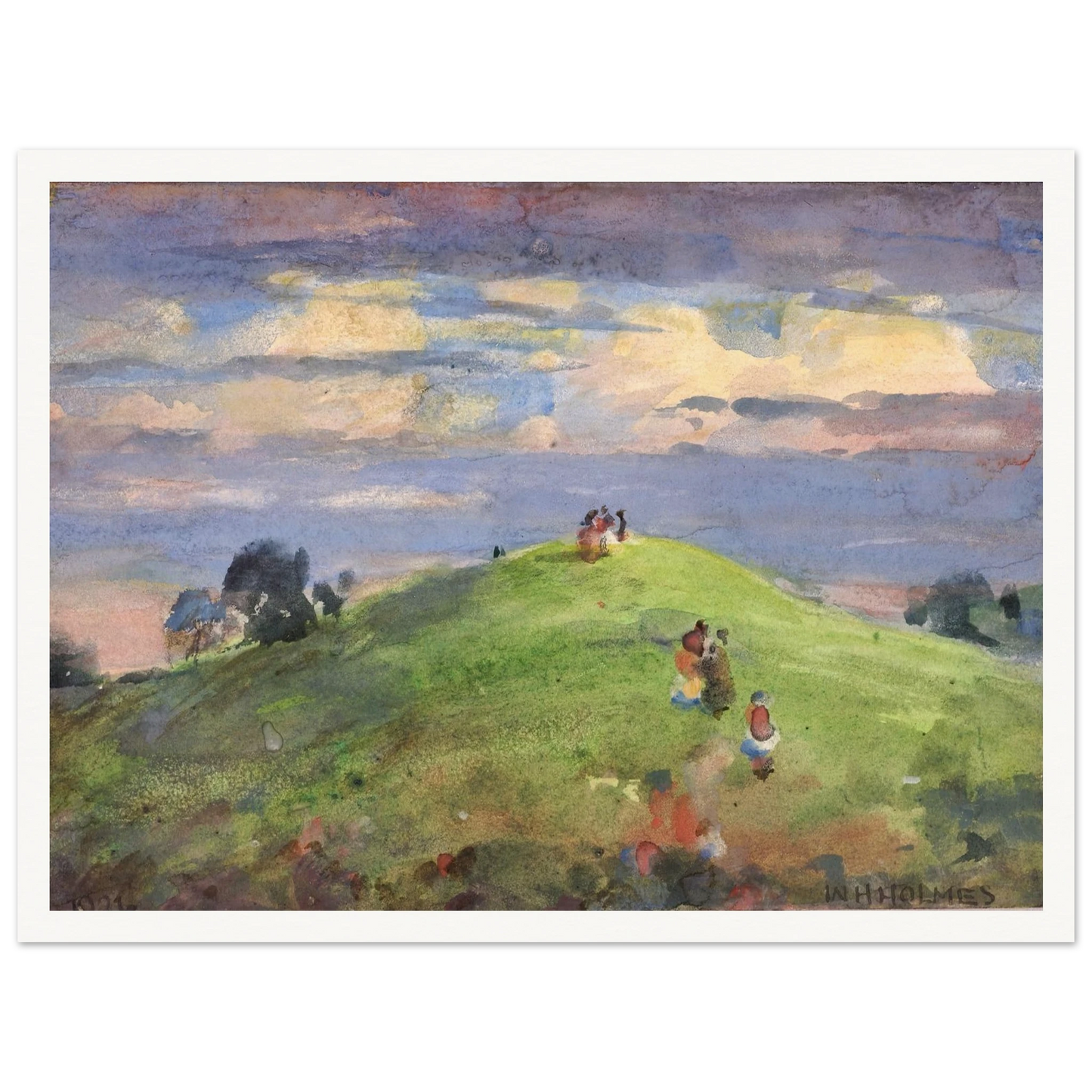 On The Sunset Hill, 1926 (1926) Art Print | William Henry Holmes-Quipham Collections
